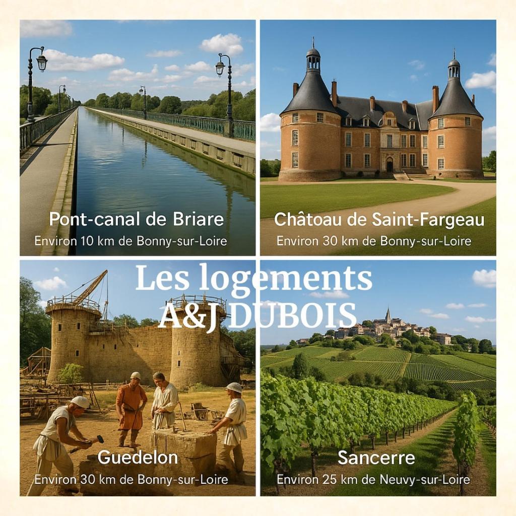 A&Jduplex - Bonny Sur Loire - Chateaux De Guedelon - Pont Canal 外观 照片